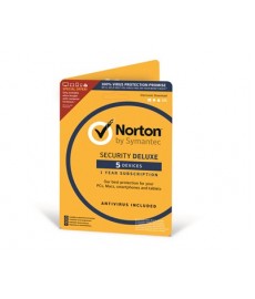 Symantec Norton Security Deluxe 3.0 Nordic 1 år 1-Bruker 5-Enheter #Attach